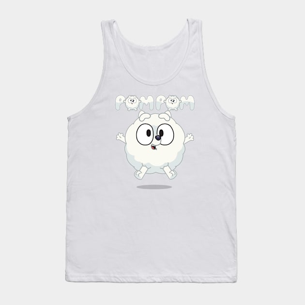 Friend Pom Pom Tank Top by KOMIKRUKII